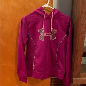 Under Armour Pink Hoodie with Logo